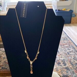 Givenchy Gold and Silver Drop Necklace
